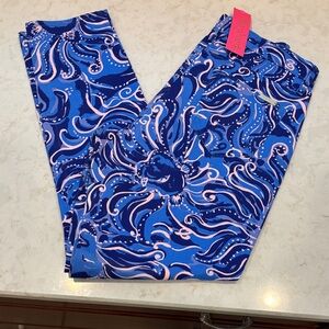 Lilly Pulitzer Blue and Pink Patterned Pants